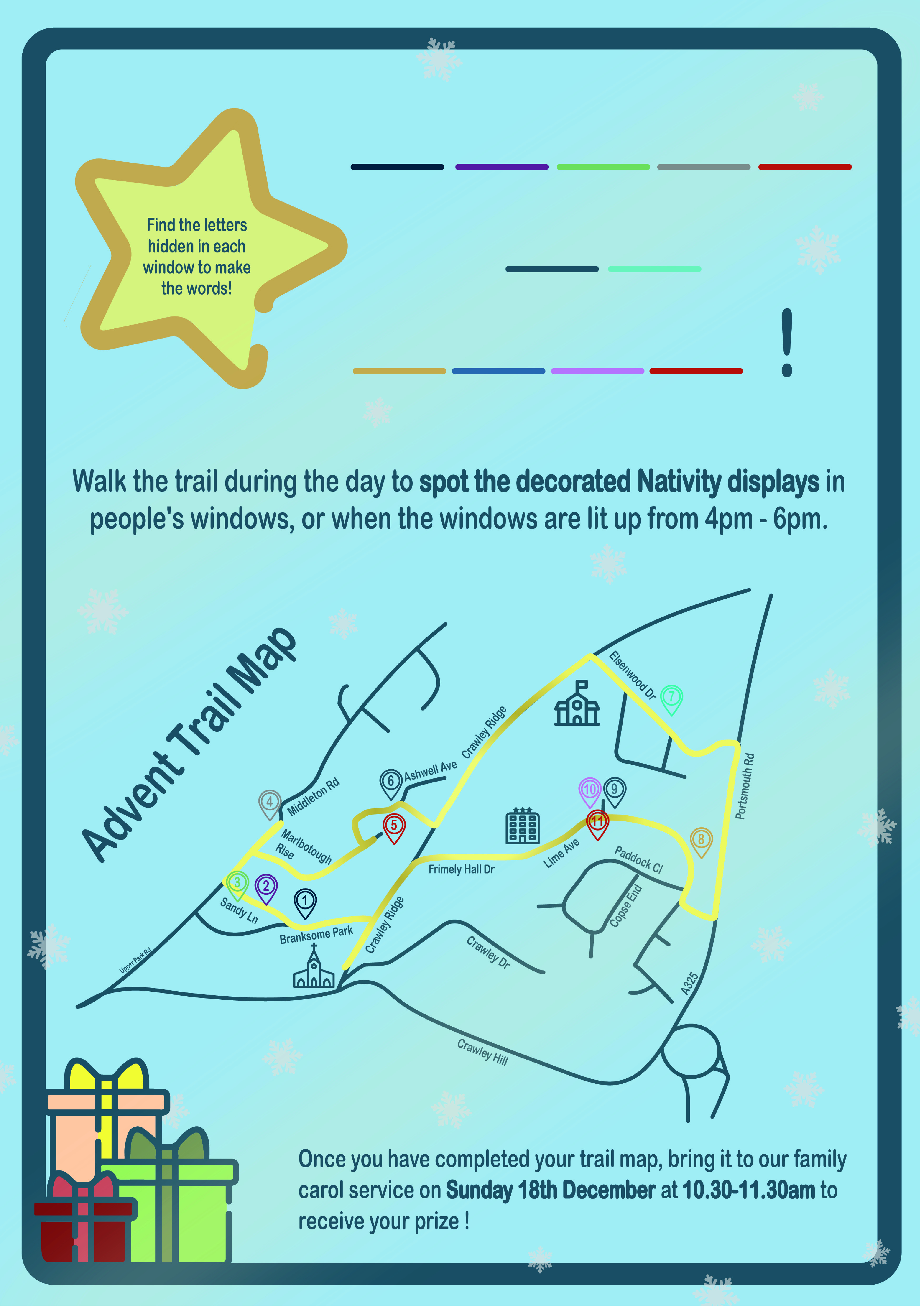 flyer advent trail back